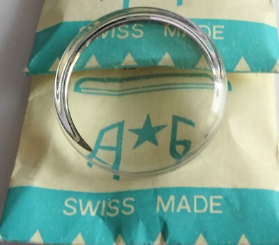 Verre De Montre Acrylique 31.9mm – AF, Fond Plat, Bague Chromée, Pour Réveil Ou Montre