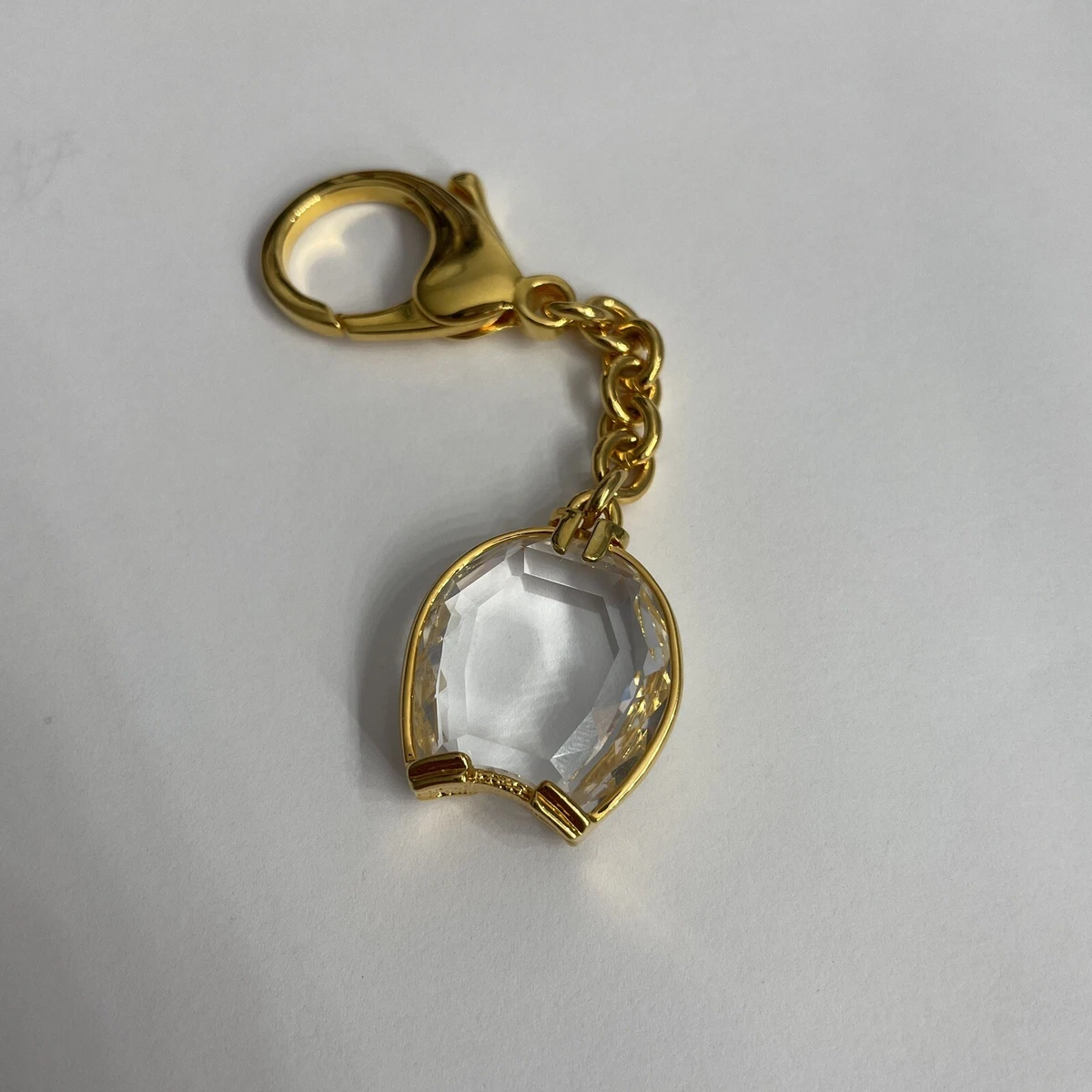 Swarovski Crystal Horseshoe Gold Keychain