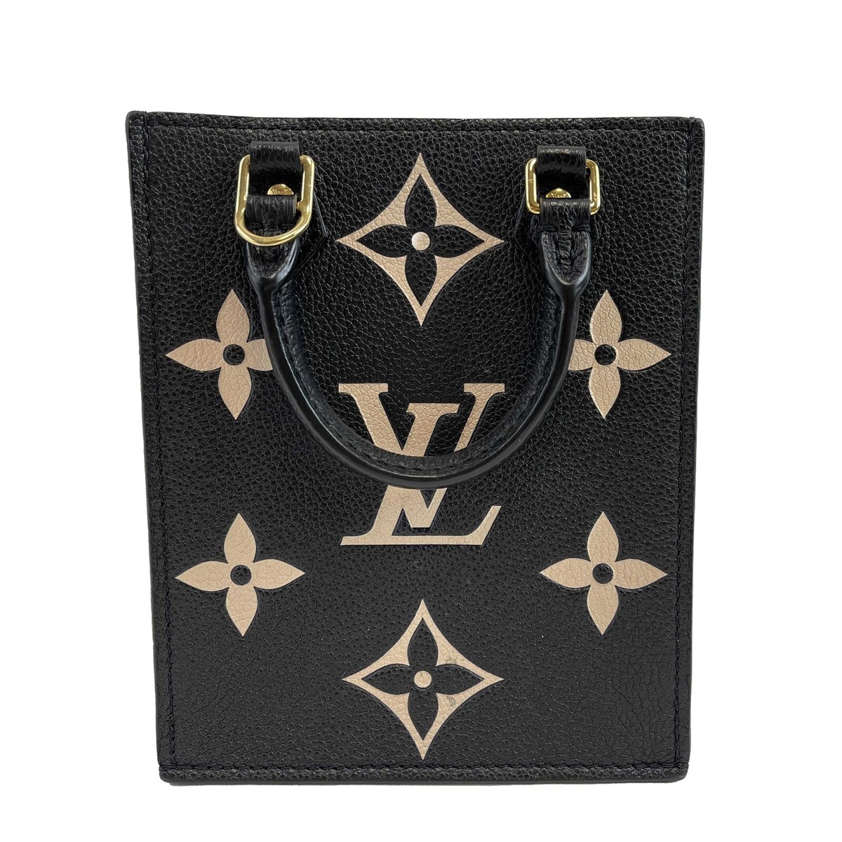 Louis Vuitton Petit Sac Plat Bag Bicolor Monogram Empreinte Giant