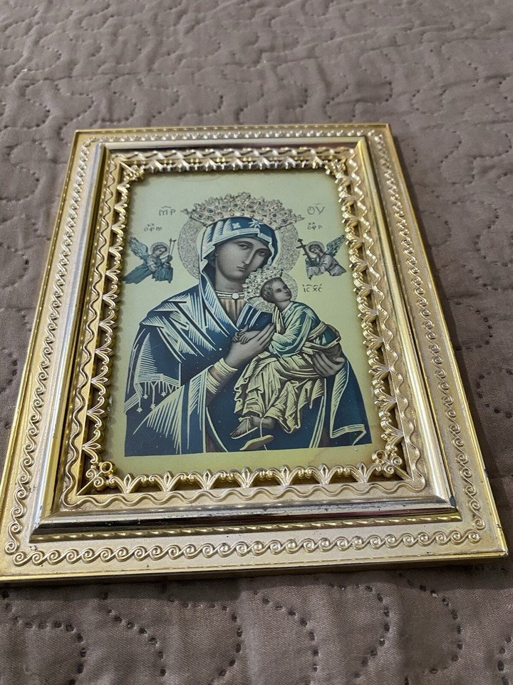 Large Vintage Religious Icon eBay
