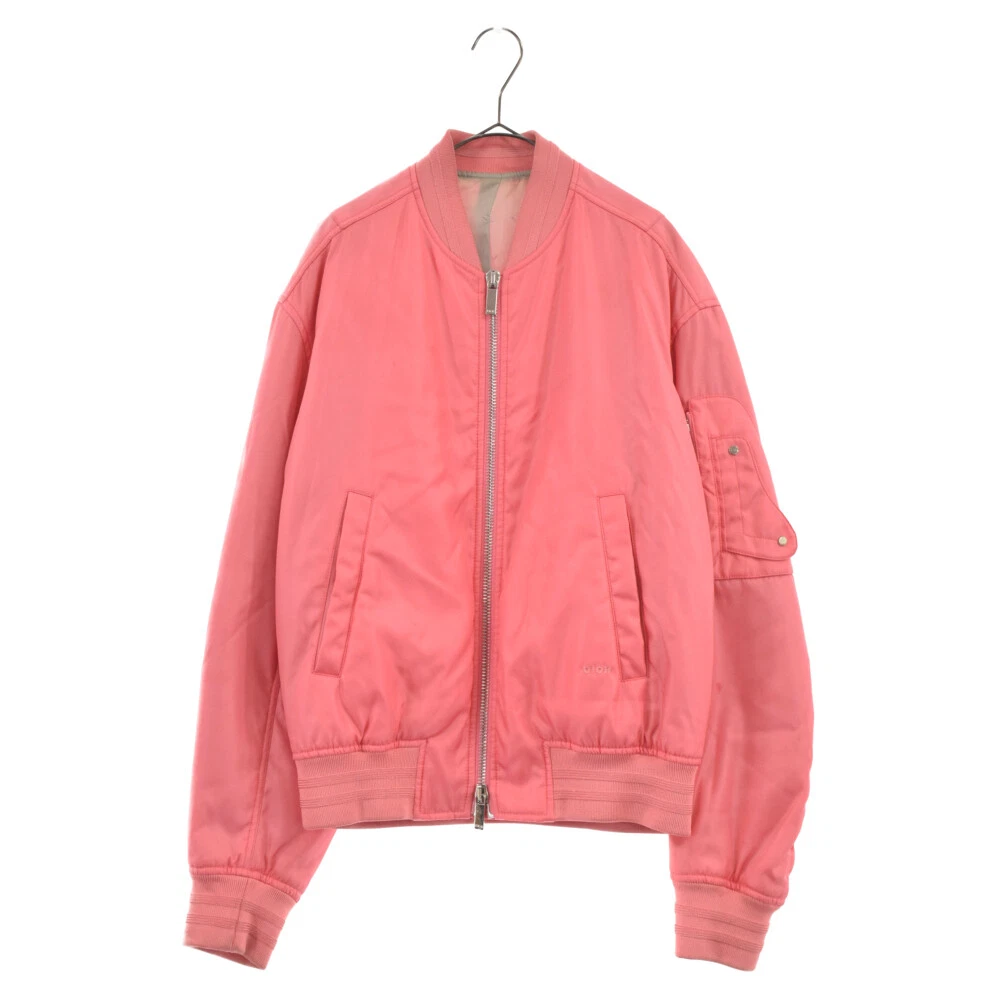 Dior 20SS MA-1 saddle pocket back logo bomber jacket pink 943C439C4732 Size  44 | eBay