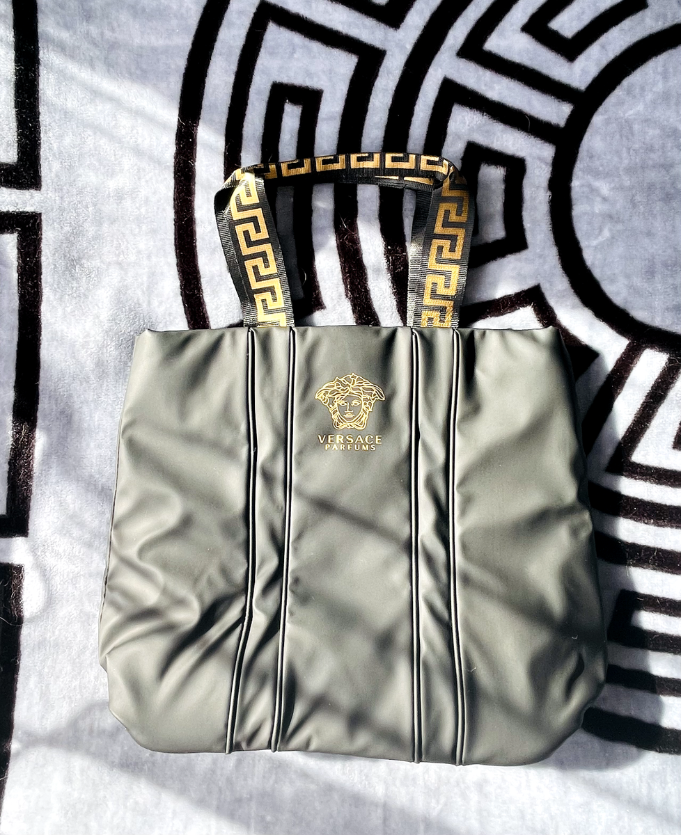 NEW Versace Perfums Shopping Tote Bag With Long Shoulder Strap and