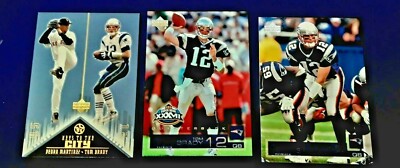 2002  TOM BRADY 3 dif UPPER DECK #93 SUPER BOWL PROMO KEYS NRMT-MT 2ND YR CARD