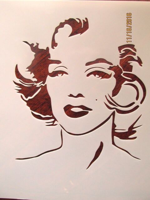 Marilyn Monroe Stencil 10 mil Mylar Reusable Stencil