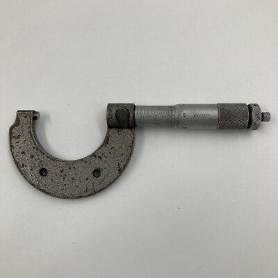 Vintage mechanische Mikrometer 0-1'' Zoll außen Messgerät Werkzeug - guter Zustand