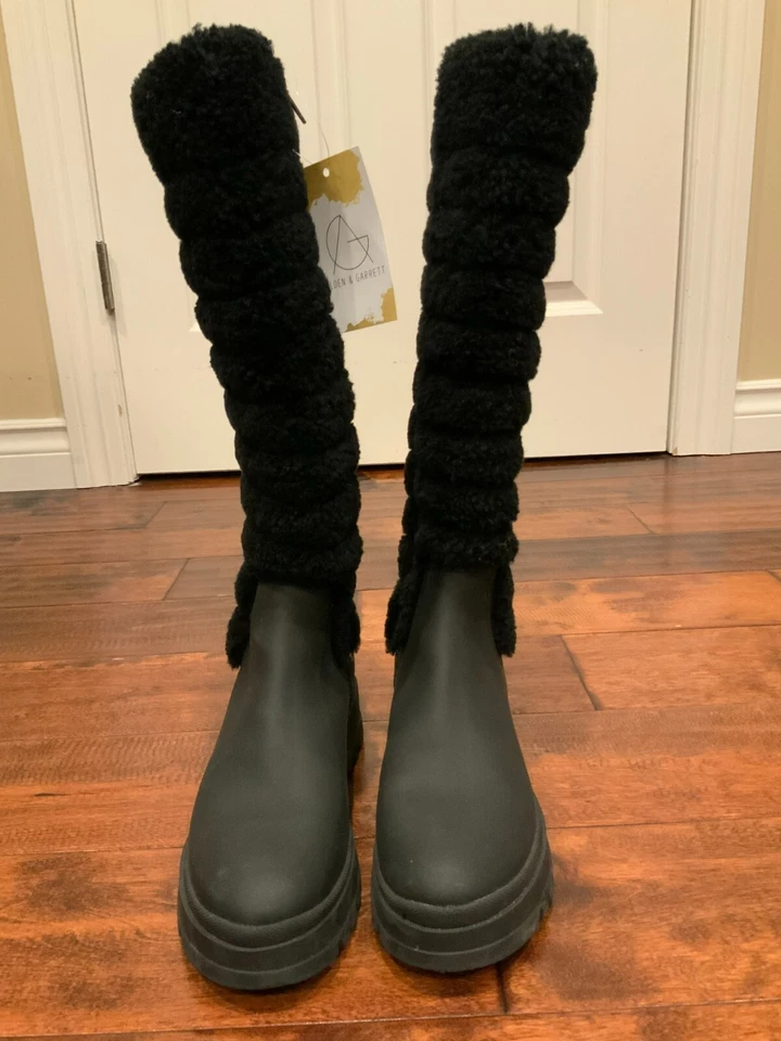 Botas Skyla Aquatalia negras impermeables hasta la rodilla, talla 6 (US) Foto 2 de 4