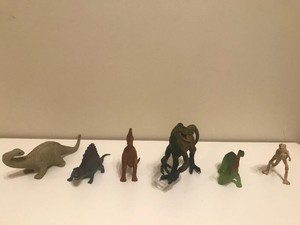 set of dinosaur toys