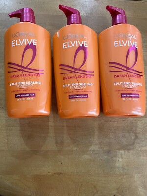 3 Loreal Elvive Dream Lengths Split End Sealing Shampoo 28oz