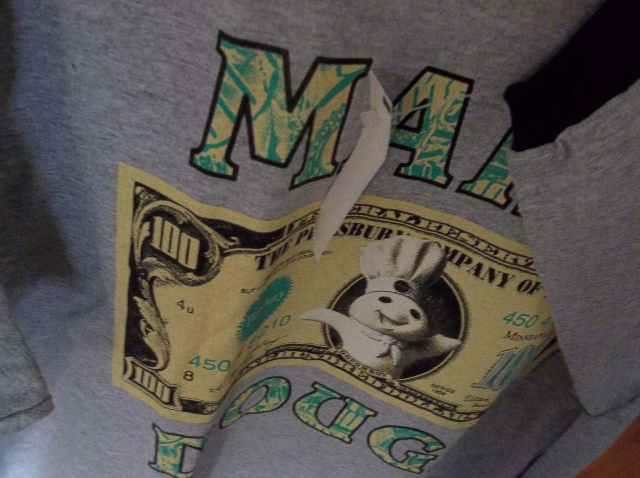 ALTRA NWT Pillsbury DoughBoy Makin' Dough Sz XL Cotton Poly USA Tennessee River