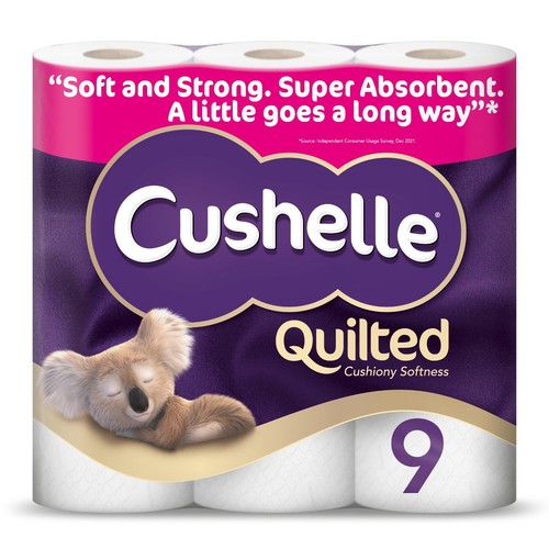 Cushelle Toilet Rolls Quilted 3 Ply 9 Rolls of 157 Sheets Per High Quality Roll 7322541059327 eBay
