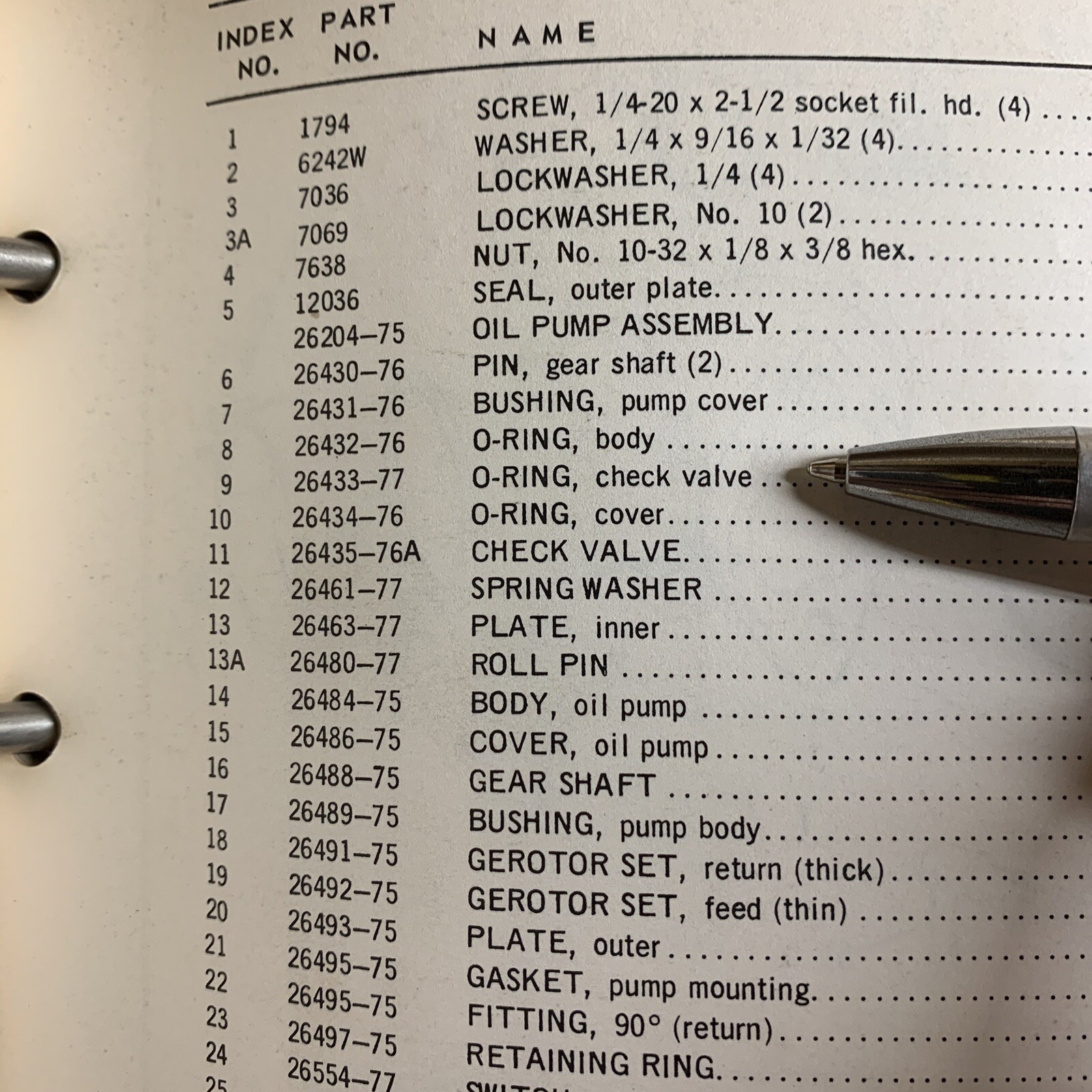 1 NOS Harley Davidson Oil Pump Check Valve OEM 2643377 XLCR XL Robison