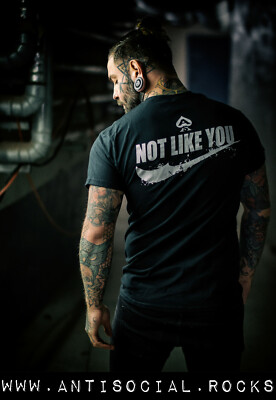 ANTISOCIAL Streetwear Shirt NOT LIKE YOU -  S, M, L, XL, 2XL, 3XL - NEU