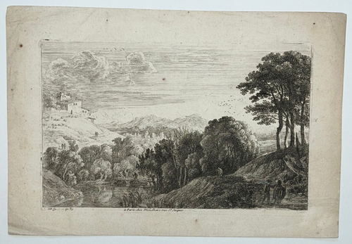 Paysage HERMAN VAN SWANEVELT Gravure EAU FORTE XVII° - Picture 2 of 4