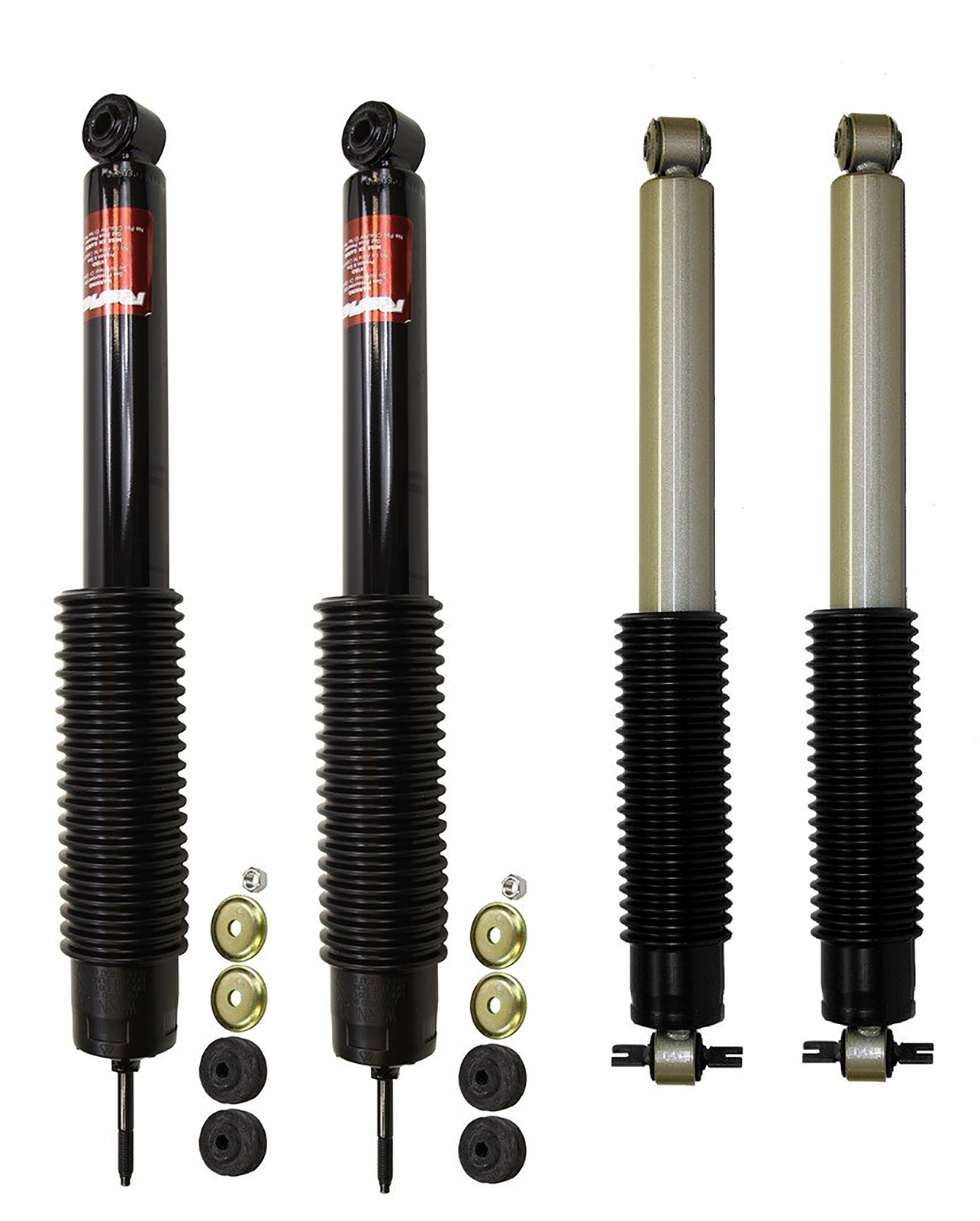 Front Rear Monroe Shocks Kit for Jeep Wrangler Unlimited Sport Sahara