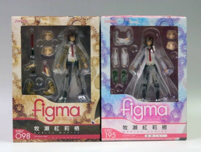STEINS;GATE(シュタインズ・ゲート) figma2体セット 未開封新品 figma Steins gate Kurisu Makise figure White Coat Ver. 195 098 Max