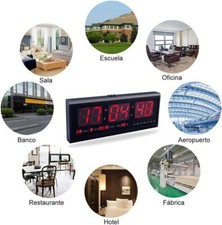 Dciustfhe Sveglia Digitale LED Da Tavolo Con Termometro E Calendario - Display LCD, Snooze, Multilingua (Italiano Incluso)