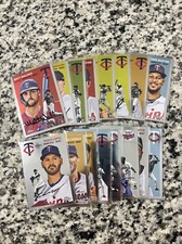2023 Topps Chrome Platinum Anniversary Minnesota Twins Base Team Set (16 Cards)