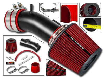 MATTA BLACK Sport Air Intake Kit + RED Filter for 14-16 Mazda 3 Mazda 6 2.5L L4