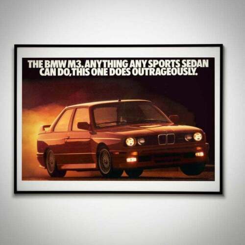 The BMW E30 M3 Poster PORMO PRINT - Zdjęcie 1 z 1