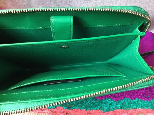 Marc By Marc Jacobs Green Neoprene Leather Tech Case Purse Zip Clutch - Picture 12 of 12