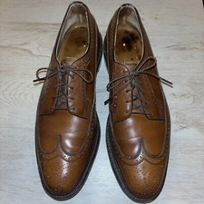 Florsheim Imperial 93602 Kenmoor Mens Sz 10.5 B Long Wing 5 Nail V-Cleat Brown