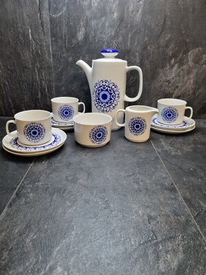 Vintage Winterling Kirchenlamitz Bavaria Porzellan Kaffee & Teeservice 70er Jahre