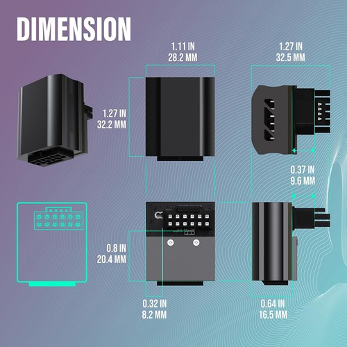 ATX3.0 Power Supply Connector Useful 12VHRWR for RTX 4090 4080 4070 Ti 3090 Ti - Photo 14/18