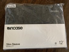 Incase Slim Sleeve Padded Slip Pouch Case for MacBook 12" Heather Black Gray