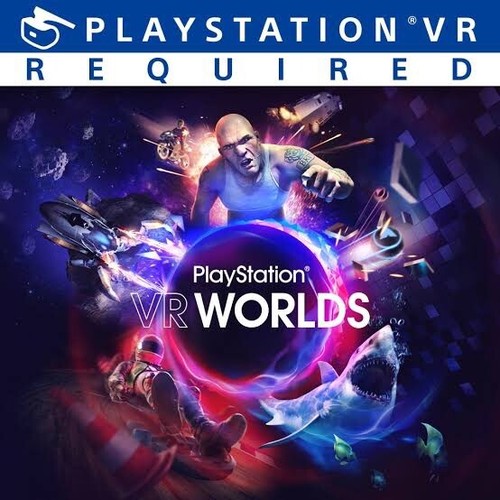 PSVR HEADSET PS4 all cables manual Move Controllers 2x Games Worlds + Skyrim NEW - Picture 8 of 9