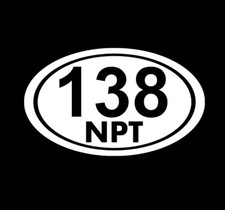 Adirondack NPT Northville Placid Trail Oval Vinyl Decal ADK NY hiking Sticker