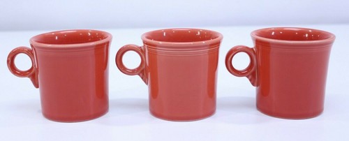 Fiestaware Mug Ring O Handle Tom Jerry Coffee Lemongrass Persimmon Set 5 Retired - Picture 7 of 10
