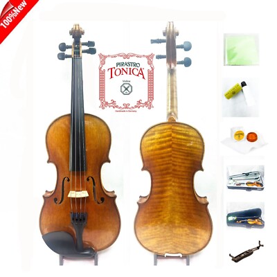 ^Capriana Gagliano Violin Outfit 4/4-/2 VN402S-Y Maintenance +Pack Tonica String