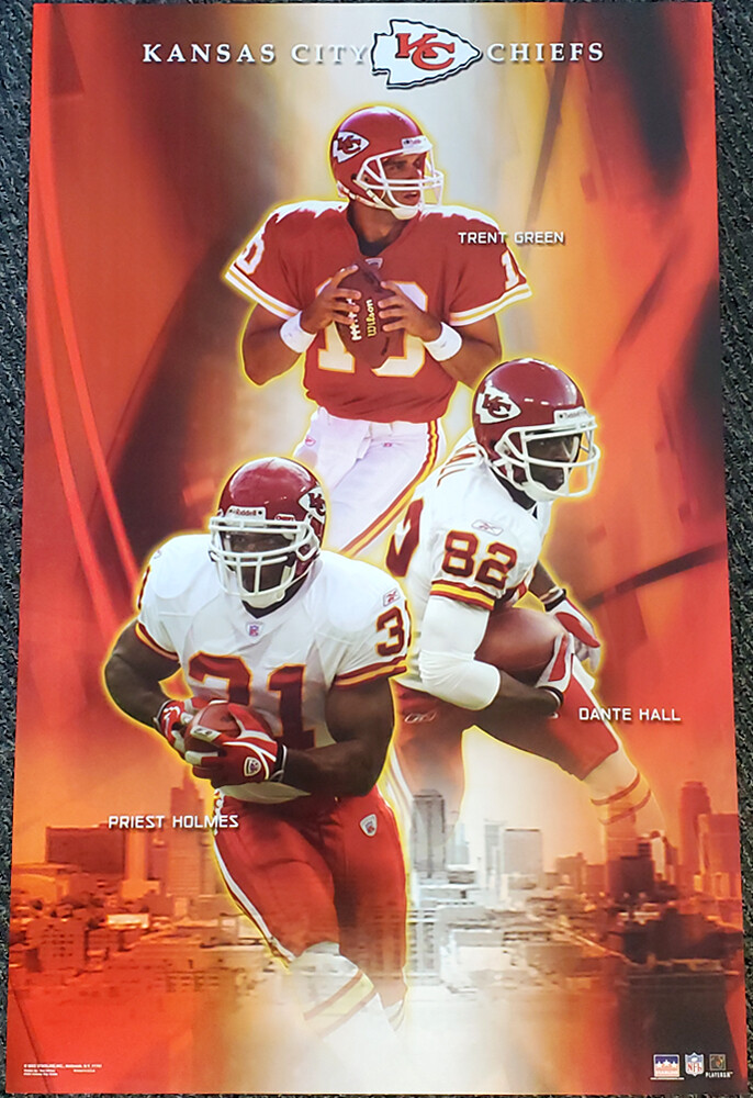 KANSAS CITY CHIEFS 2003 Starline NFL 22x34 POSTER Trent Green