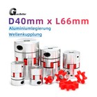 Wellenkupplung Flexkupplung D40L66 Bohrung 6~22mm für Motor/3D Drucker Kupplung