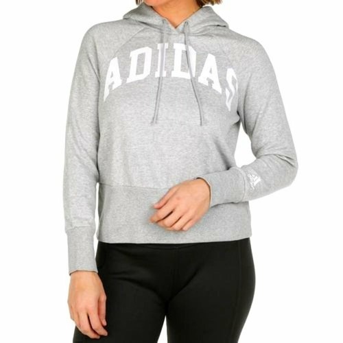 new ADIDAS size XS womens hoodie long sleeve sweatshirt gray sport girls shirt - 第 1/5 張圖片