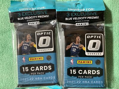 2021-22 PANINI OPTIC BASKETBALL.  2 OPTIC  FAT PACKS FACTORY SEALED