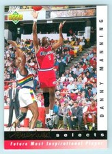 1992-93 Upper Deck Jerry West Selects #JW17 Danny Manning Clippers (Insert 1:9)