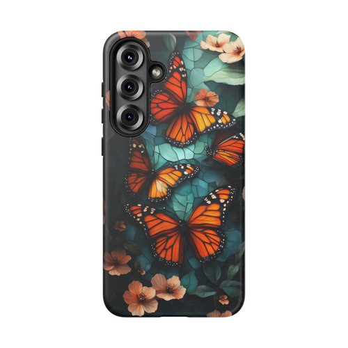 Monarch Butterfly Stained Glass - Phone Ink Cover Case for iPhone, Galaxy, Pixel - 第 186/281 張圖片