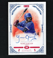 2022 Onyx Vintage AUTOGRAPH Blue Ink YOSY GALAN Texas RANGERS NM-MT+
