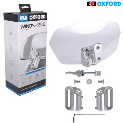 Oxford Windschutzscheibe Motorrad Bike Bildschirm Verlängerung verstellbar Clip On Windschutzscheibe