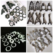 Alloy Front/Rear Suspension Arm + Wheel Hub Carrier for baja 5b 5t 5sc HPI Rovan