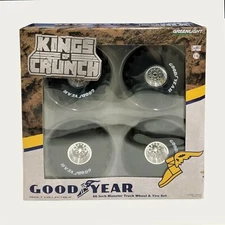 Greenlight 13547 1/18 Kings of Crunch Goodyear 66" Monster Truck Wheel/Tire Set
