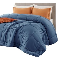 Comforter Duvet Insert - Quilted Comforters All Oversize Queen Dark Slate Blue