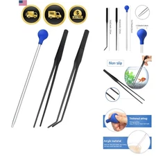 Aquarium Feeding Set Tongs Tweezers Coral Feeder Fish Tank Accessories