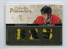 2007-08 O-Pee-Chee Premier Remnants Triple Patch /35 Tuomo Ruutu
