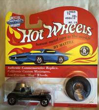 Hot Wheels Red Baron Black 1:64 Vintage Collection#5700 With Button