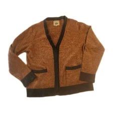 O'Hanlon Mills Sweater Button Up With Pockets Size Large