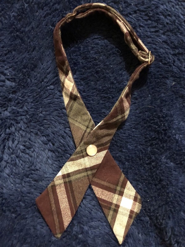 French Toast Girls Burgundy Plaid Crosstie 