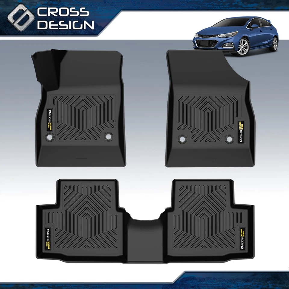 TPE Floor Mats Fit For 2016-2019 Chevrolet Cruze (Not Fit 2016 Cruze Limited) - Image 3 of 4
