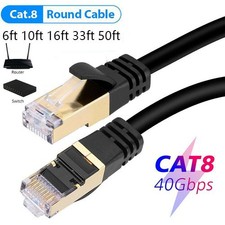 CAT 8 Ethernet RJ45 Cable High Speed 40Gbps L...